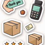 Shopping & Retail Icons - Sticker Sheet v21